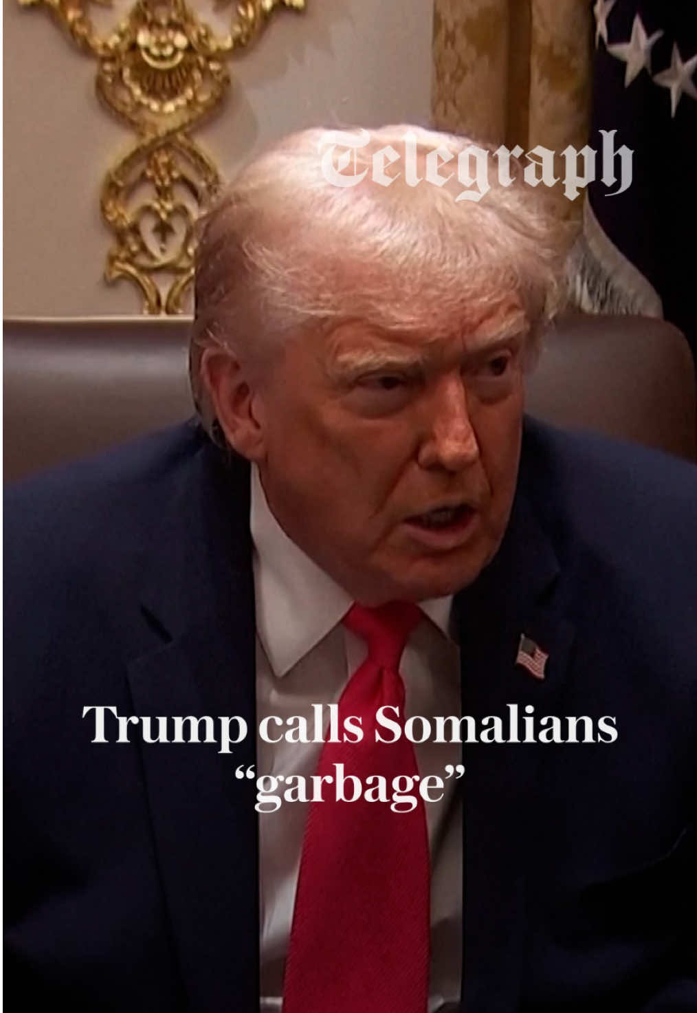 🇸🇴🇺🇸 Donald Trump has said Somalia “stinks” and he wants their people out of the United States as he intensified his immigration crackdown.⁠ ⁠ His remarks in response to allegations of more than $1bn in social security fraud in Minnesota, involving some Somali Americans.⁠ ⁠ Watch the whole clip and tap the link in bio for the full dispatch 🔗⁠ ⁠ #america #donaldtrump #africa #republicans #somalia🇸🇴 