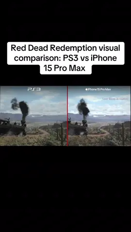 Red Dead Redemption visual comparison: PS3 vs iPhone 15 Pro Max #reddeadredemption #graphicscomparison #ps3 #iphone15promax #foryou 