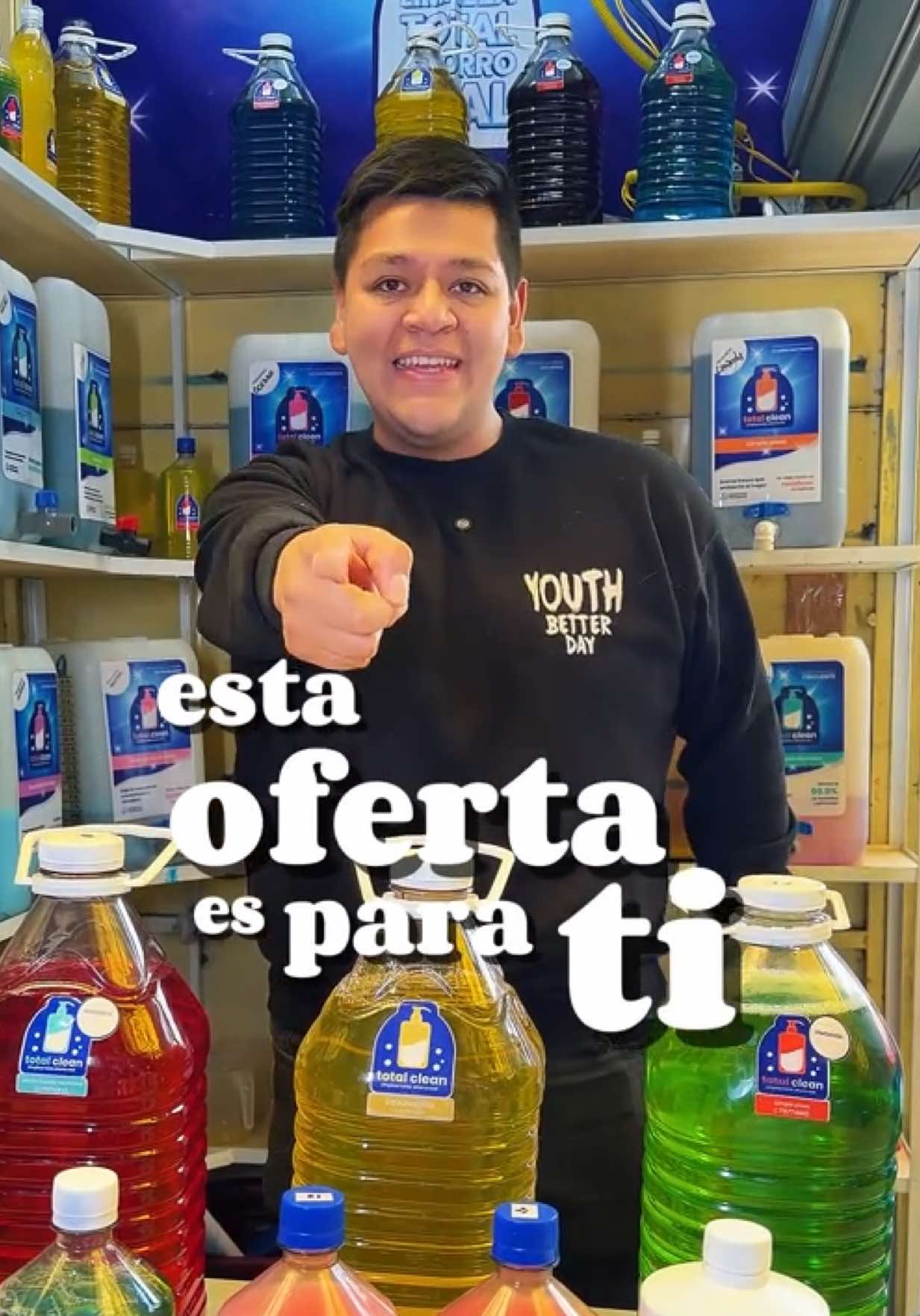 ✨ No dejes pasar esta promoción en Sucre ✨ En Total Clean encuentras productos de limpieza a excelentes precios 🧼🧽 🎄 Promo de diciembre: Al llevar 5 litros, puedes obtener la siguiente jarra a mitad de precio 😍💥 Te mostramos cómo llegar desde la Hernando Siles 7..5..7..7..4..4..4.5 ¡Disponible por tiempo limitado! ✨ #ApoyandoEmprendimientos #solidaridad #detergentes #lavavajilla #sucrebolivia🇧🇴