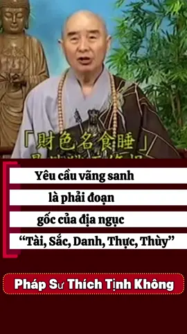 yêu cầu vãng sanh gốc của địa ngục  “tài, sắc, danh, thực, thùy” phải đoạn #truongthilananh #kinhvoluongtho #nammodiatangvuongbotat #phapsuthichtinhkhong #xuhuong 