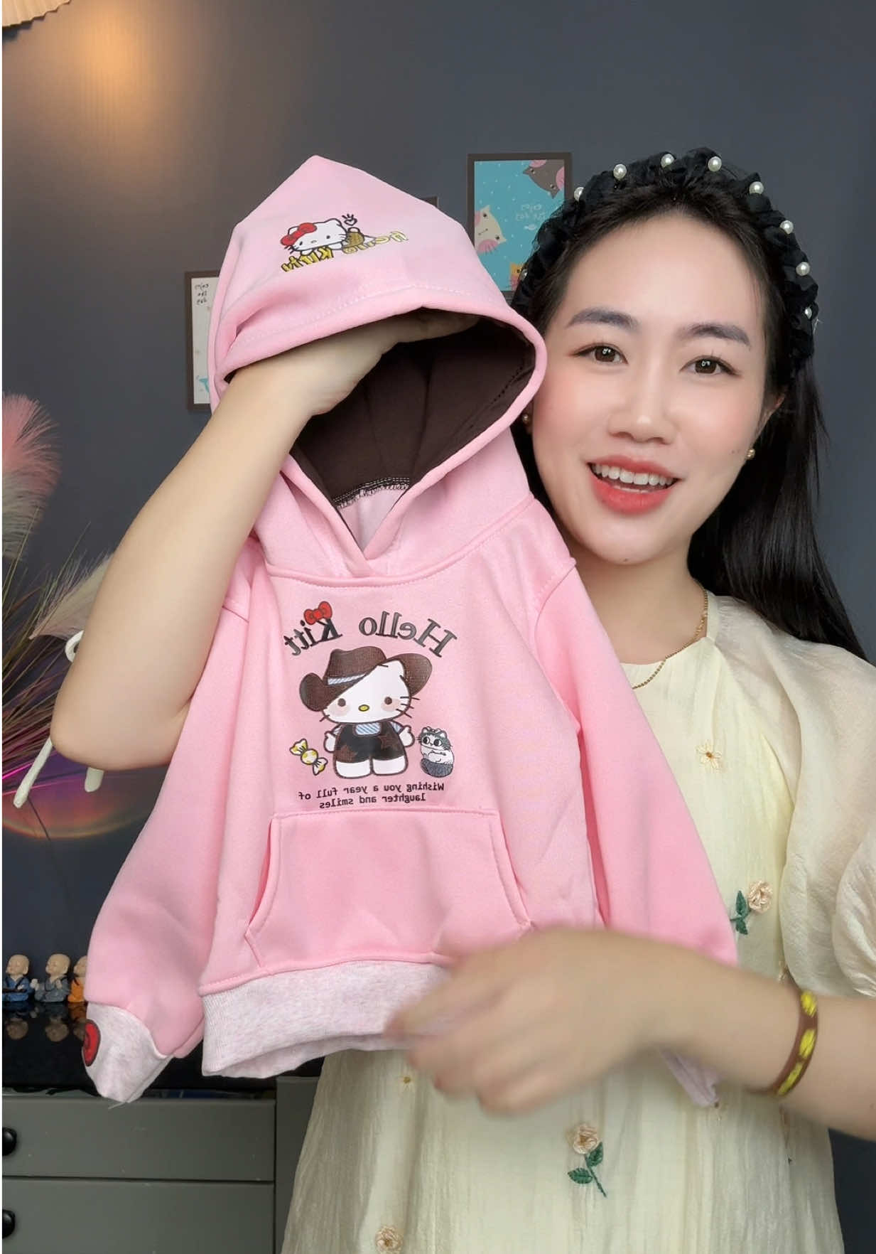 Áo nỉ hoodie xinh cho bé #thoitrangtreem #quanaotreem #aochobe #aohoodiechobe #aonichobe 