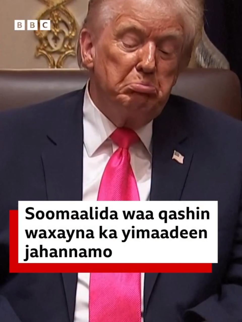 Soomaalidu waa qashin, waxayna ka yimaadeen jahannamo’ - Donald Trump.