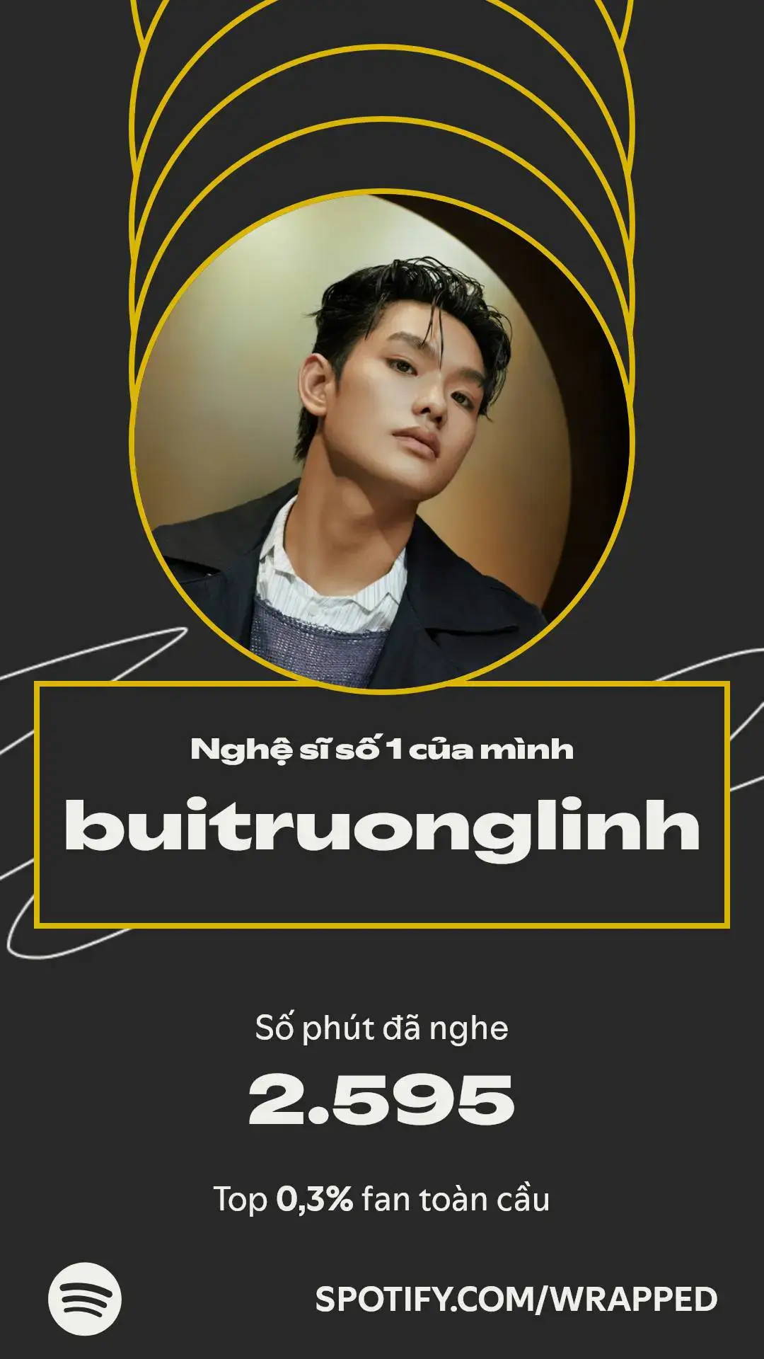 spotify của ae năm nay như nào 🤔  tôi thì ngập tràn @buitruonglinh cmnr :')))  hãy vote cho anh trai buitruonglunh trong atsh nhé #buitruonglinh #atsh ##foryou #xh #xuhuong 