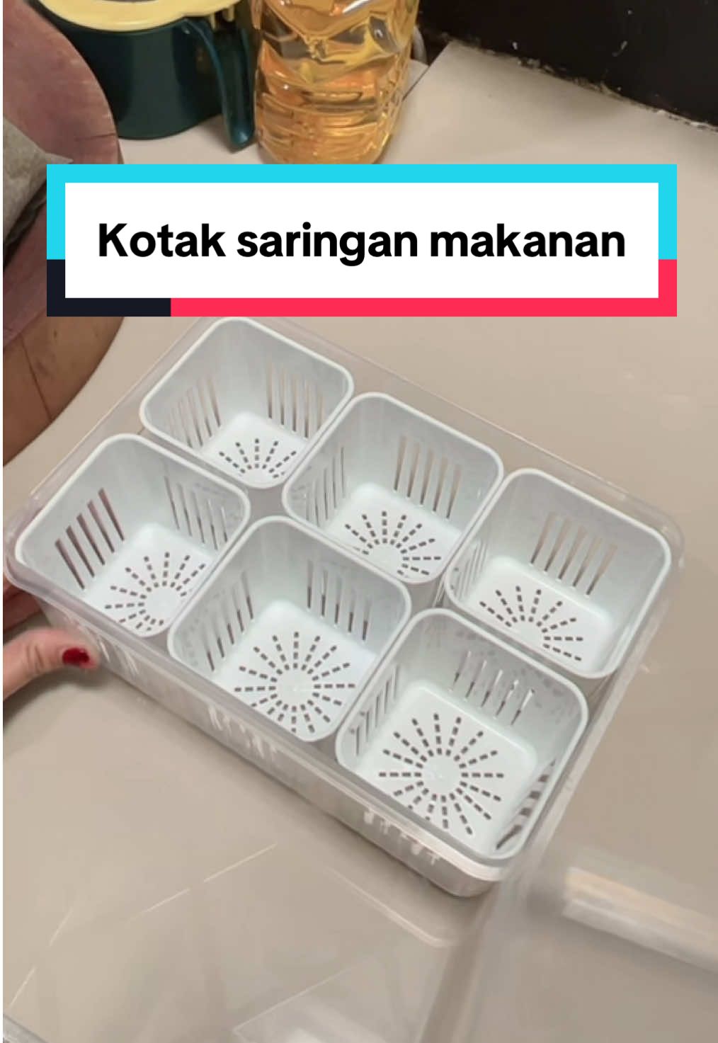 Kontainer makanan 6 sekat #kontainermakan #kotakmakan 