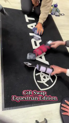 Gift Swap Equestrian Edition 🐴 #giftswap #tackshop #christmas #lemieux #horseriding 