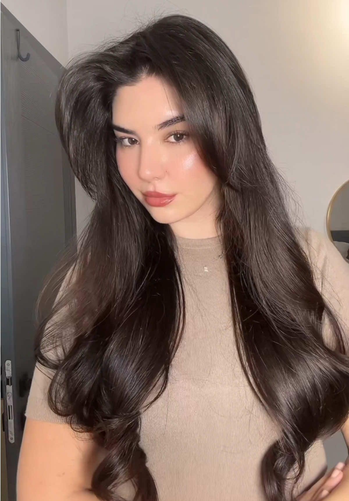 My hair color 🤭🩷 #myhaircolor #myhairtype #haircolor #hairstyle #hair 