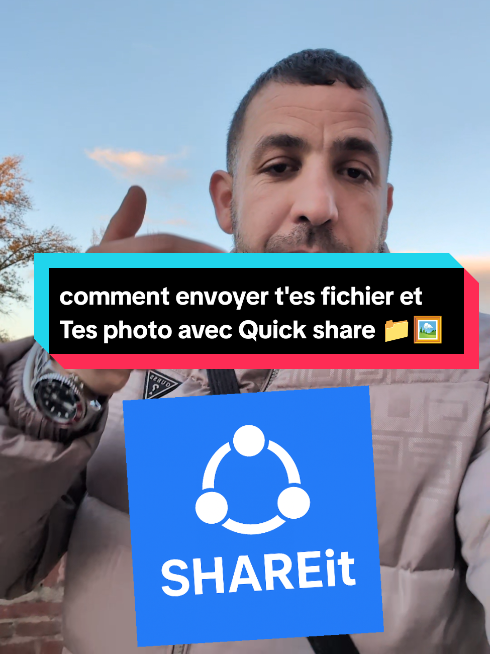 esqu TU savais que tu peux envoyé t'es fichier et photos juste avec Quick share depuis Ton téléphone ? #astuce #android 