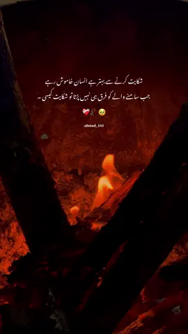 شکایت کرنے سے بہتر ہے انسان خاموش رہے جب ❤️‍🩹#videos #foryоu #status #esthetics 