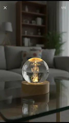 Light Crystal Ball Jesus #jesuslovesyou #dealsforyoudays #godisgood #homedecor 
