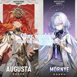 I love that kuro doesn’t always match the Attributes color with the outfits #wutheringwaves #wuwa #mornye #augusta #kurogames 