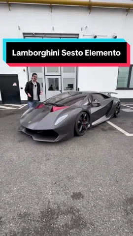 The Lamborghini Sesto Elemento is a full carbon v10 BEAST 