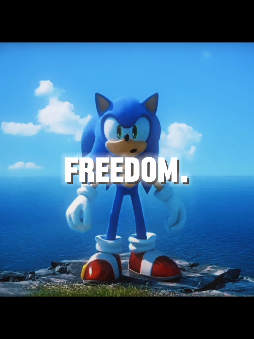 Freedom Edit | Sonic The Hedgehog #edit #hopecore #motivation #sonic #trending 