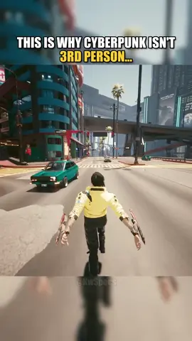 This is why cyberpunk isn’t 3rd person… #cyberpunk #gaming 