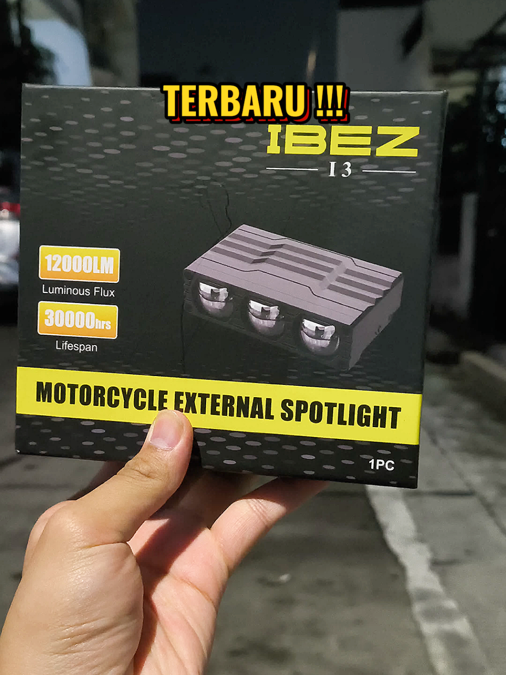 lampu tembak biled new ibez i3 garansi 2thn 12-24V arus DC Cahay super terang dan padat #bileddanapelajar #biledmurah 