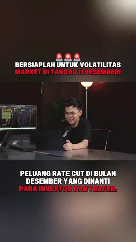 🚨Breaking News  Bersiaplah Untuk Volatilitas Market Di 11 Desember! Peluang Rate Cut Di Bulan Desember Yang Paling Di Nanti Trader Dan Investor Di Tanggal 11 Desember Nanti. #cryptowave #breakingnew #jeromepowell #trader #fyp  @CryptoWave 