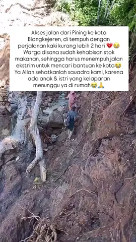 Akses jalan dari Pining ke kota Blangkejeren, di tempuh dengan perjalanan kaki kurang lebih 2 hari 💔😭 Warga disana sudah kehabisan stok makanan, sehingga harus menempuh jalan ekstrim untuk mencari bantuan ke kota😭 Ya Allah sehatkanlah sauadra kami, karena ada anak & istri yang kelaparan menunggu ya di rumah😭🙏 #piningkusayangpiningkumalang#banjirbandang#gayoluesberduka#acehberduka😭😭😭😭😭😭😭😭 #banjirbandang
