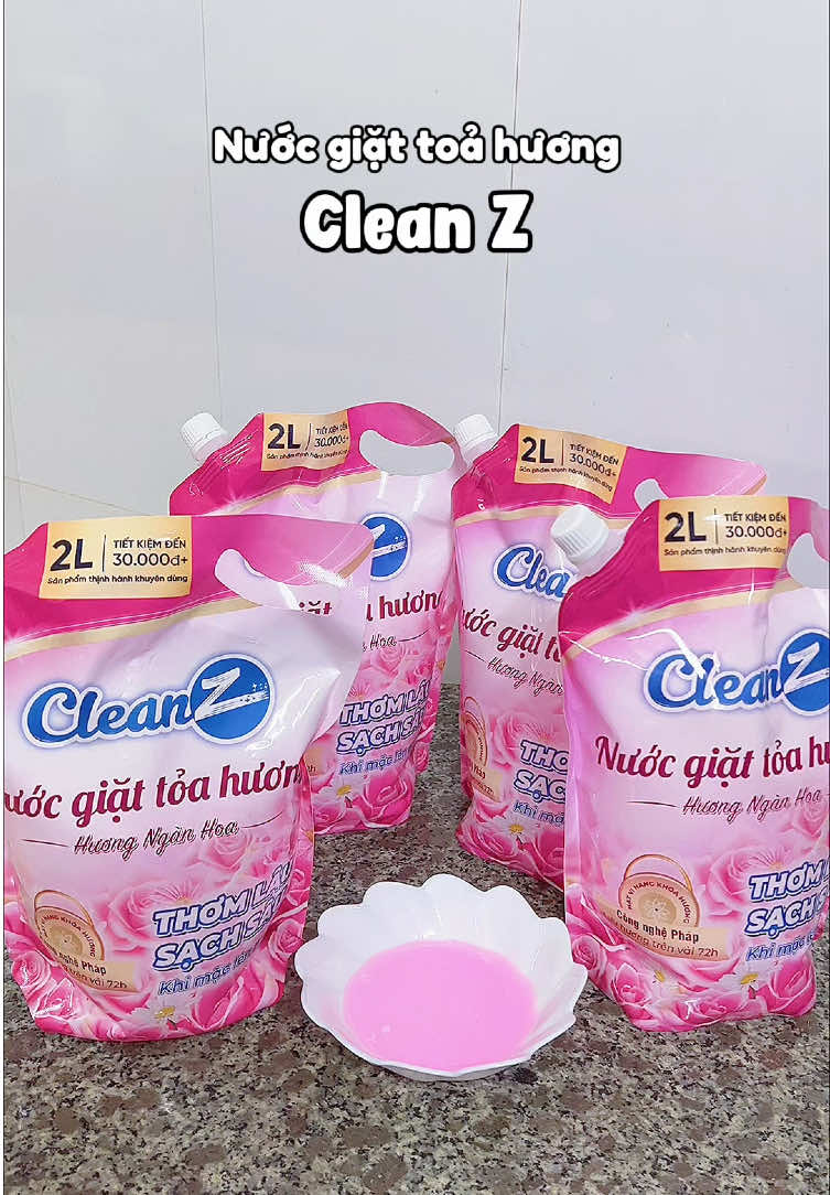 Nước giặt đã thơm nay còn sale 2 tặng 2 quá hời mấy bà ơi #cleanz #nuocgiat #nuocgiattoahuongcleanz #giatxa #thomquanao 