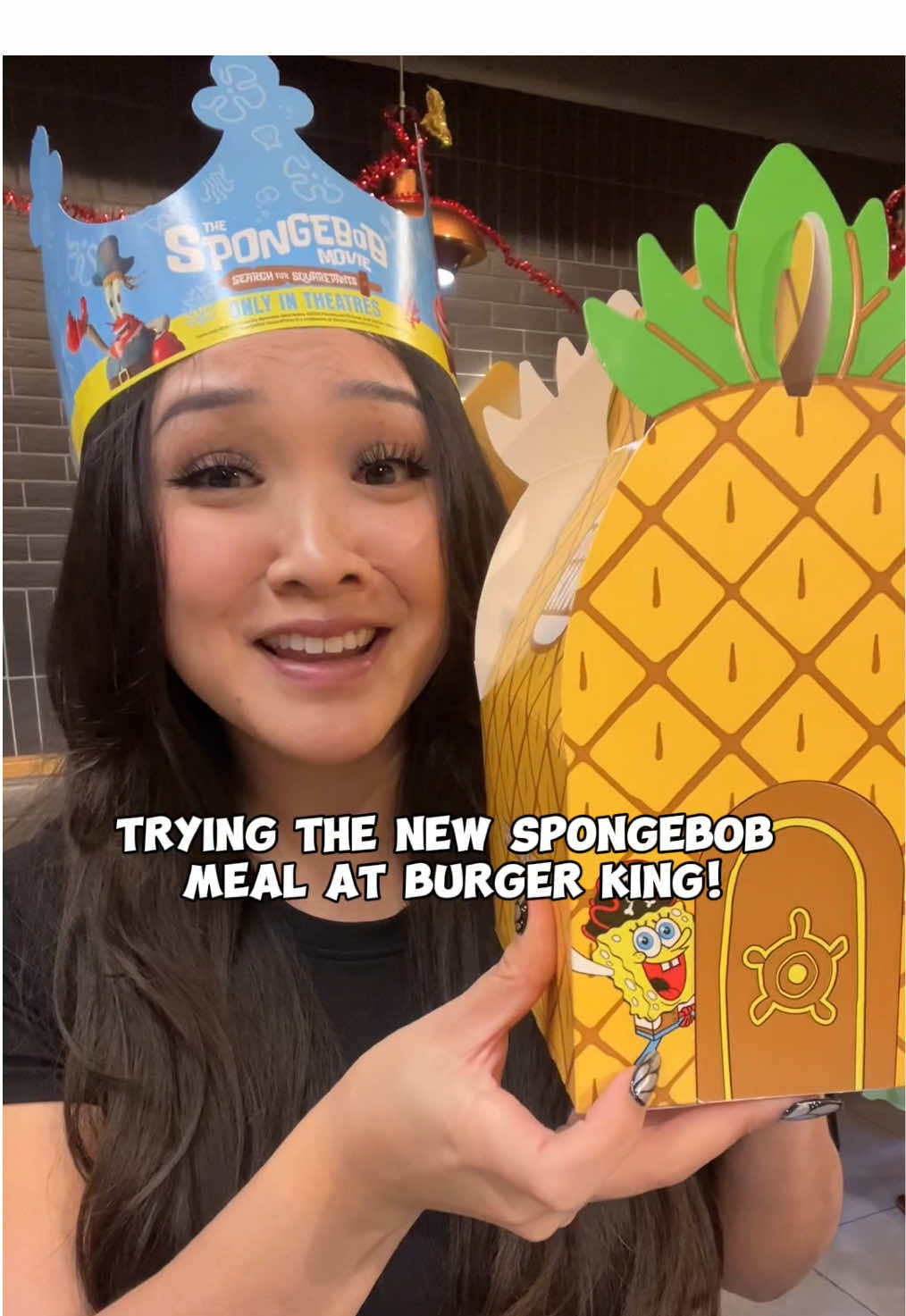 Trying the new SpongeBob meal at @Burger King 🫧🧽🍔 #burgerking #spongebob #mukbang #Foodie #burger 