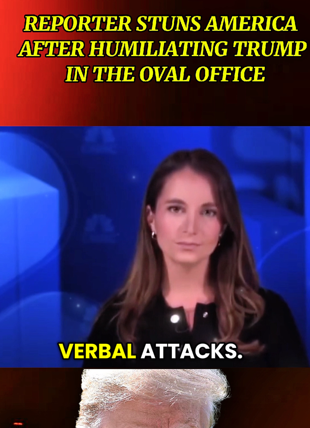 REPORTER STUNS AMERICA AFTER HUMILIATING TRUMP IN THE OVAL OFFICE #breakingnews #trump #usa #fyp #newsupdate 