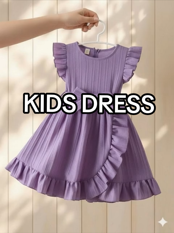 Affordable Kids Dress ruffles design #kidsootd #kidsdress #dressforkids 