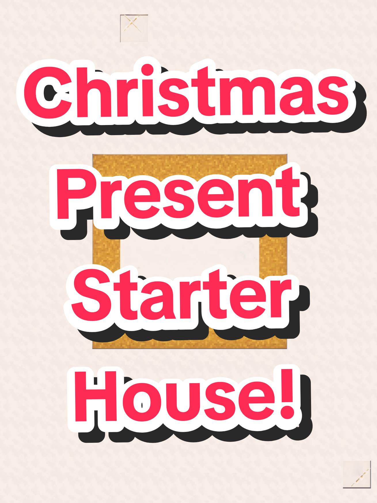 Christmas Present Starter House in Minecraft! 🎁 #minecraftusa #minecrafttutorial #minecraftbuilding #minecraftfarm #Minecraft 