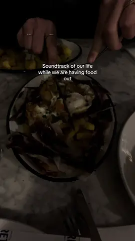 Positive vibes only while having food out  #couple #FoodTok #FoodLover #foodporn #foodies 