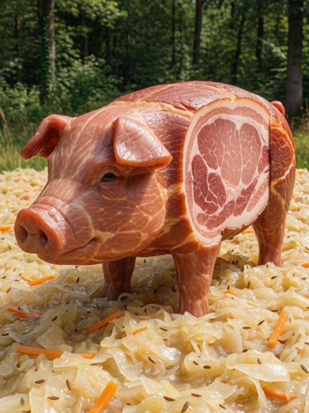 Das Kasslertier – König der Sauerkrautfelder #lustigevideos #ai #kasslertier