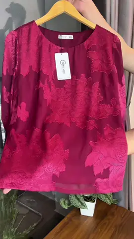 Voan 2 lớp, không mỏng – che bụng nhẹ – mẹ mặc thoải mái. #thoitrangnu #aovoan #aotrungnien #aotangme #thieuhoa 