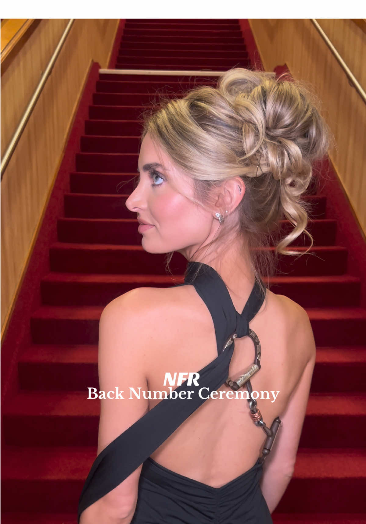 A creation by myself & @lauren.oakes_ 🖤 #westernfashion #nfr #rodeo #nationalfinalsrodeo #horsebit 