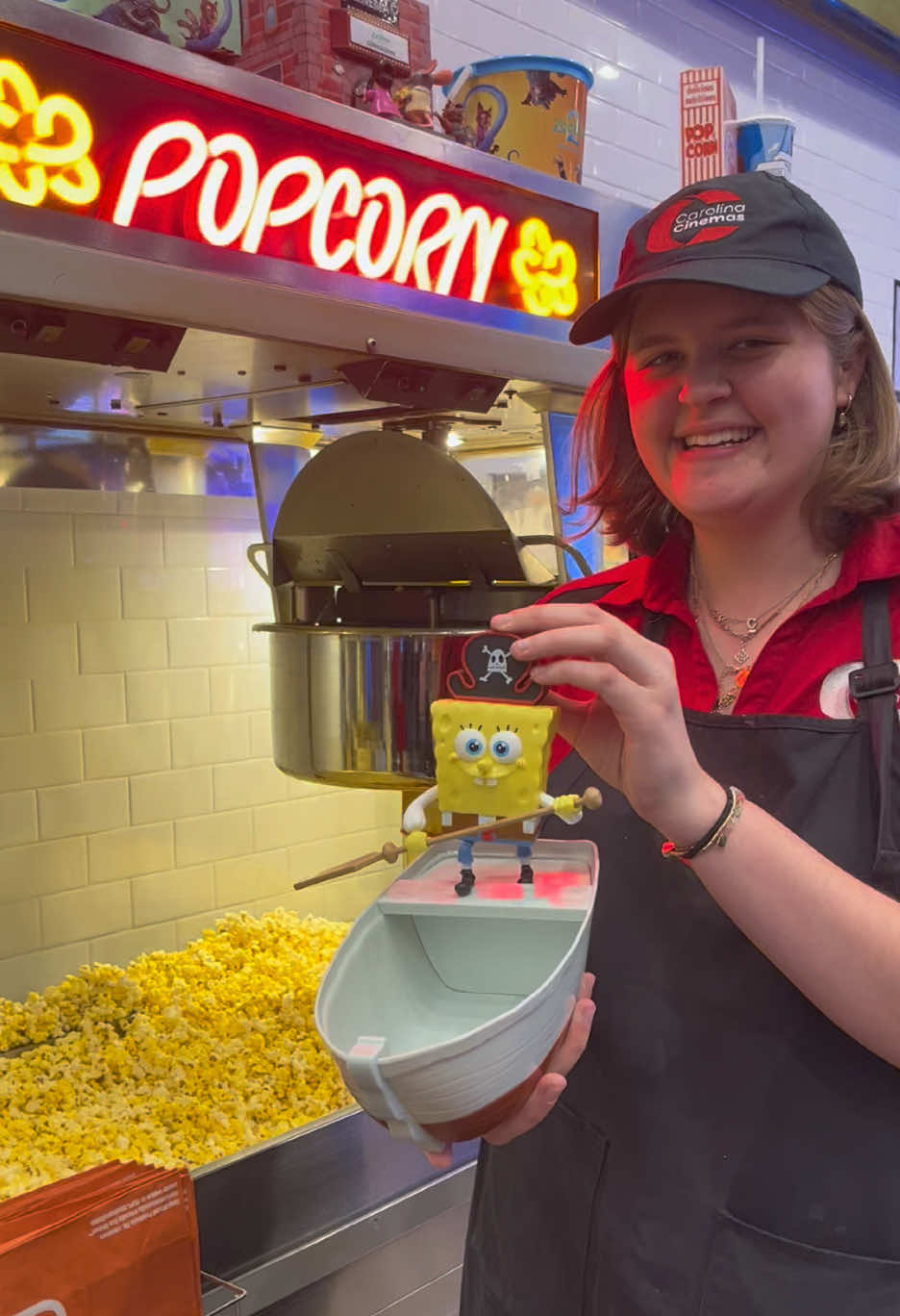 It’s the best day ever knowing this popcorn bucket will be available December 19! 🧽🫧 See The SpongeBob Movie: Search for SquarePants on December 19! @The SpongeBob Movie @SpongeBob @Paramount Pictures  #carolinacinemas #moorecountync #themovies #fyp #spongebob 