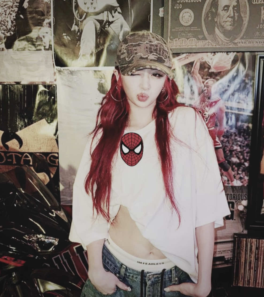 #HUHYUNJIN - spideryunjin so peak [cc: nnewjeans | pc: curdblood] #huhyunjinedit #fyp #lesserafim #yunjinedit