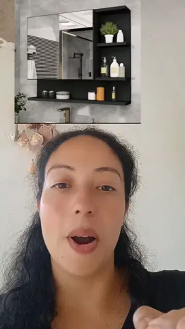 Armário Espelheira com Porta  #banheiro  #tiktokshop1212  #espelho