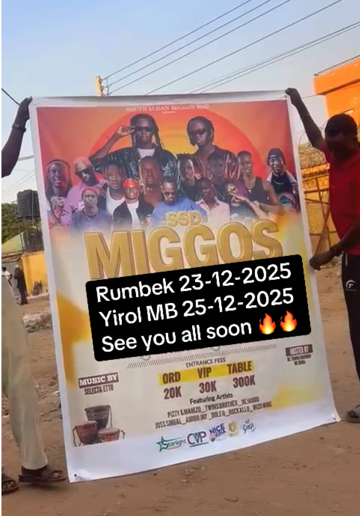 SSD Migos live in concert this December it’s about to go down on date -23-12-2025 Rumbek And Date 25-12-2025 Yirol MB zone #Piir #Raan #Machar concert 🔥🔥@Aweilda Number One🇸🇸🇬🇧 @SSD ACTIVITIES PRO🇸🇸🇺🇬🇰🇪 @MILTON KIZZY ♥️🦅🥀 @Angok China 🇸🇸🇳🇬🇺🇬 