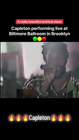 Capleton performing live at Biltmore Ballroom in Brooklyn New York in the early 90s. 🔥MORE FYAH🔥 #mrcoolandloving  #capleton  #dancehall  #reggae  #morefyah 