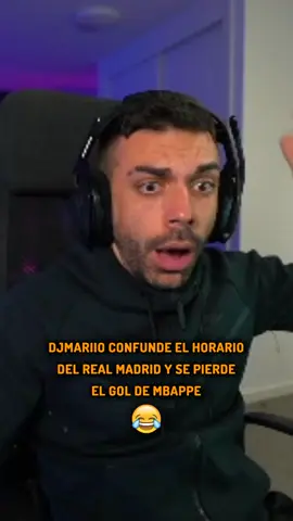DJMARIIO SE PIERDE EL GOL DE MBAPPE 😂 #djmariio #futbol 