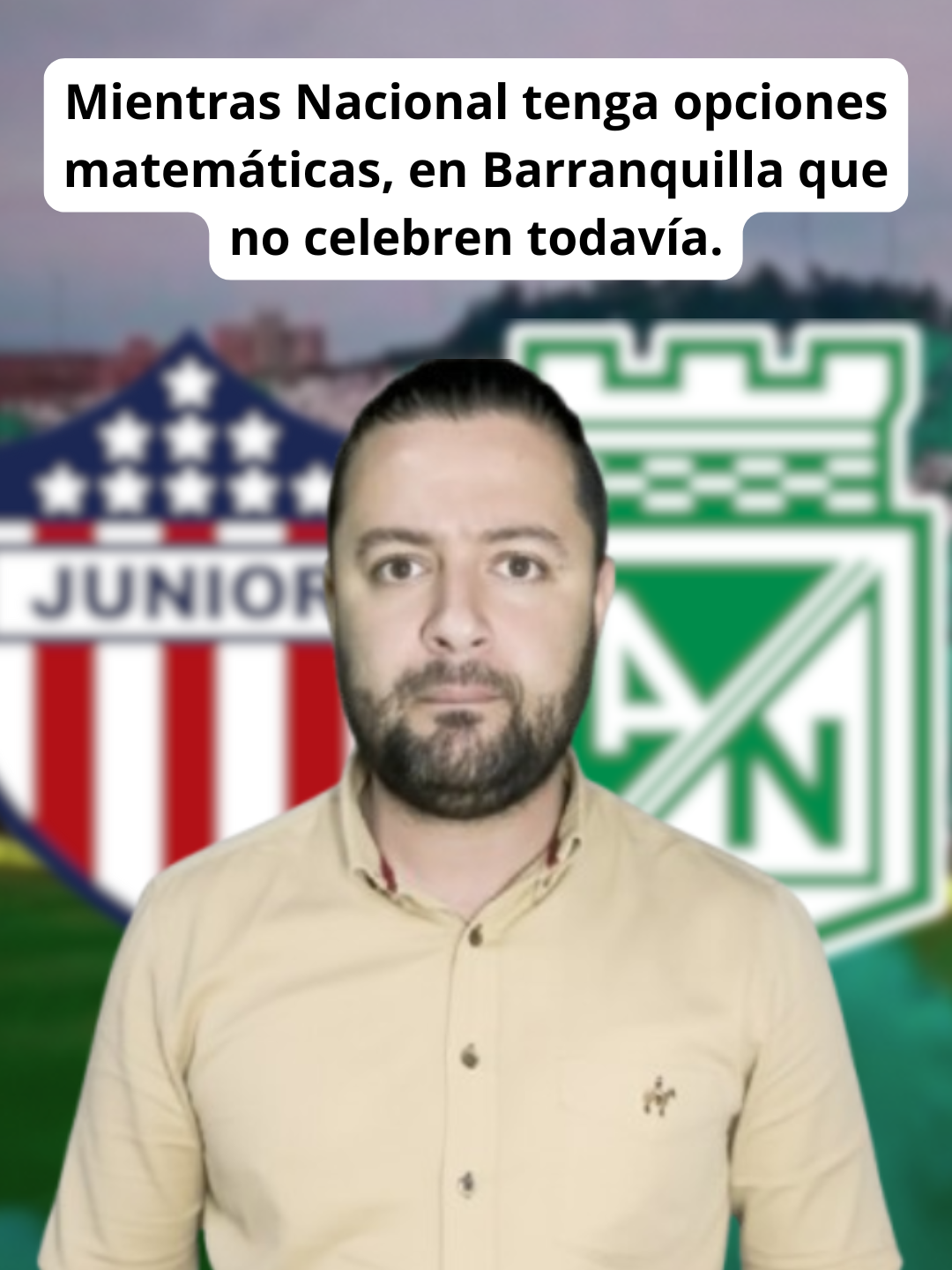 Mientras Nacional tenga opciones matemáticas, en Barranquilla que no celebren todavía. @jlalarconc  #barranquilla #futbolcolombiano #futbol #colombia