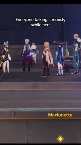 She's so cute here 🥹 #GenshinImpact #genshin #columbina #animation #arlecchino 