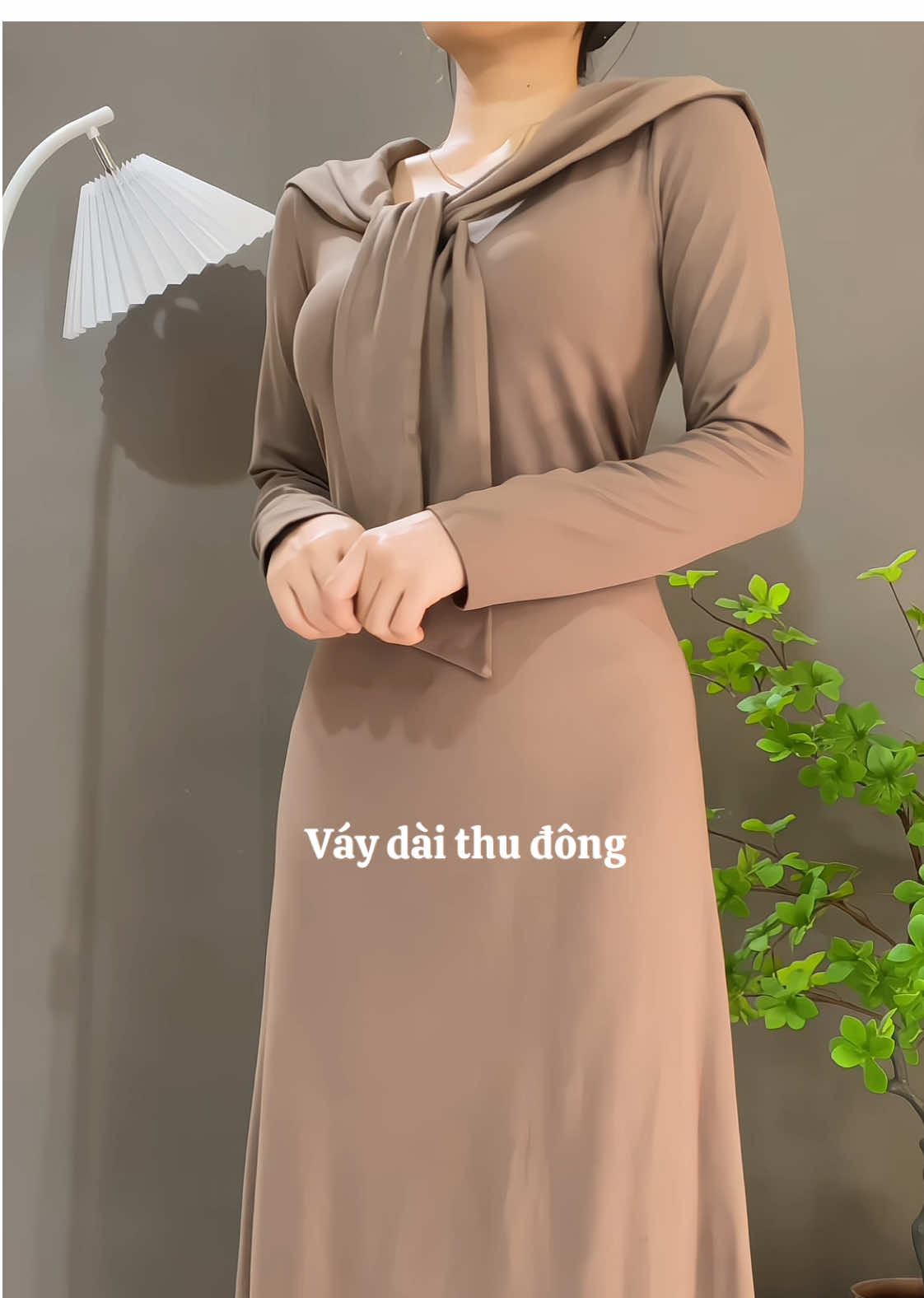 Váy dáng dài midi, váy dài tay thu đông #vaydangdai #vaydaitay #vayxinh #vaythudong 