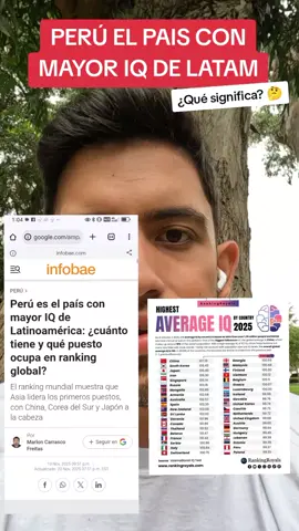 Perú es el país con mayor iq de latam, que significa? #AltasCapacidades #ACI #aacc #superdotado #talento 