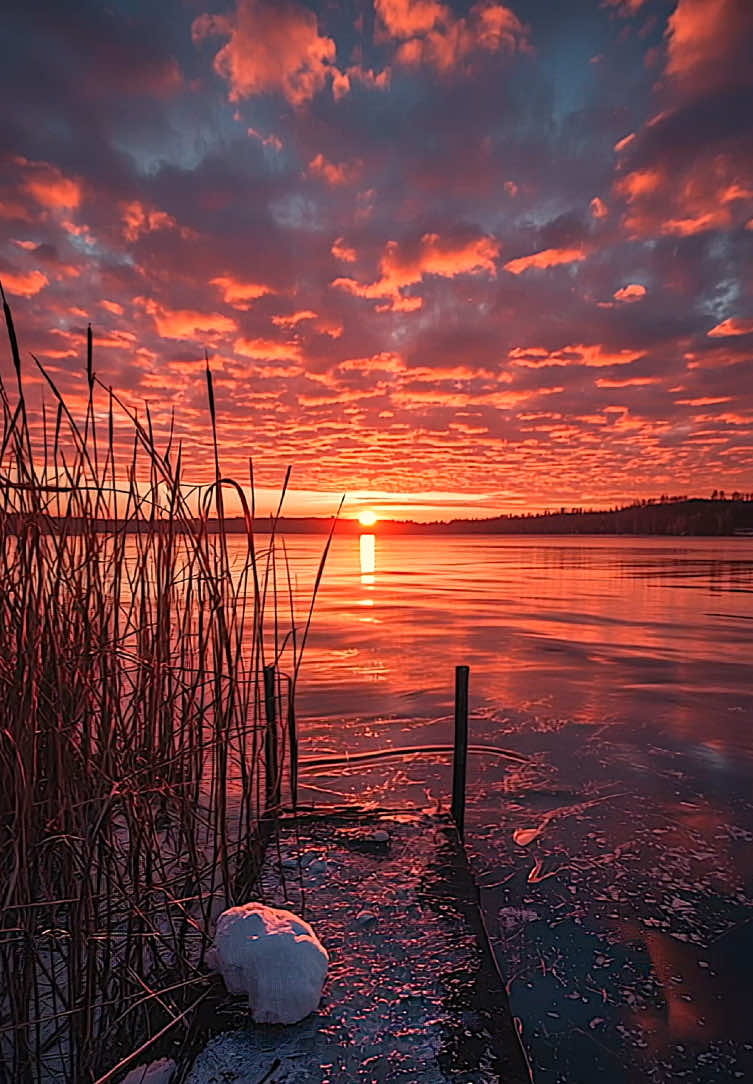 Peaceful morning at a lake #RelaxationTV #naturelovers #sunset #forestlover #relaxingtime #foryou #naturetok #soothingvibes #calmingvideo  