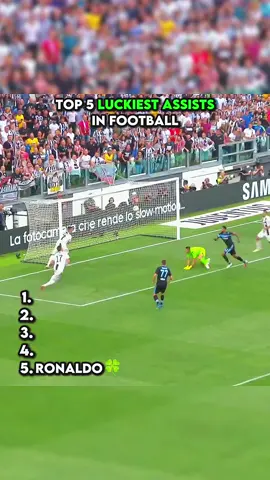 Top 5 lucky assists in football #football #assist #fyp 
