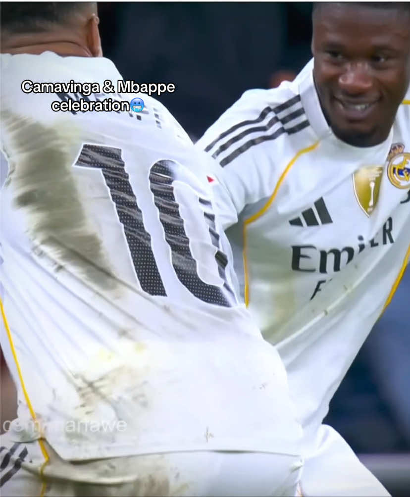 Camavinga & Mbappe new celebration recreated 🥶 #camavinga #mbappe #celebration #realmadrid #halamadrid 