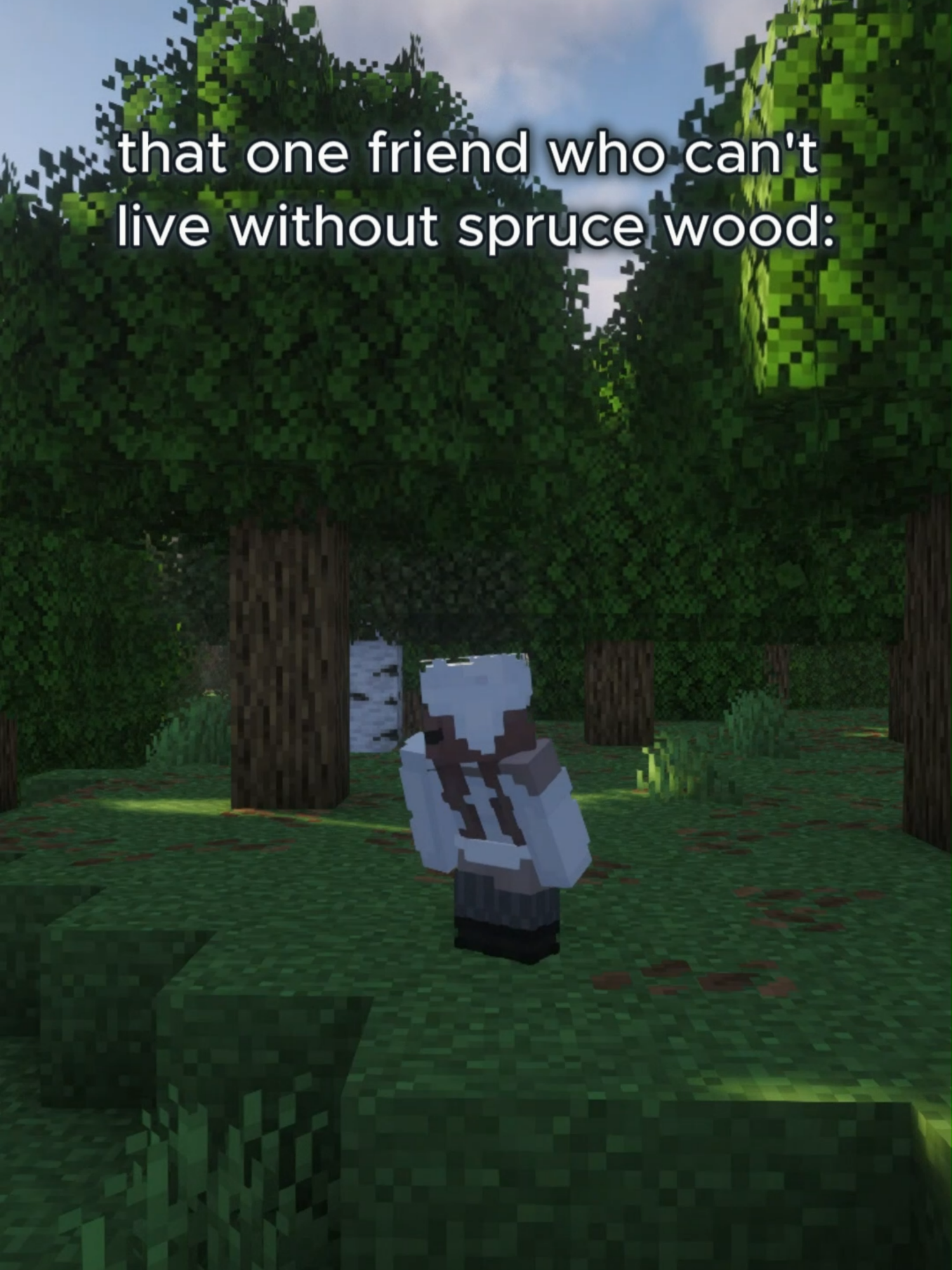 spruce>>>#Minecraft #edit #minecraftbuilding #minecraftmemes #memecut #fyp #trend #viral