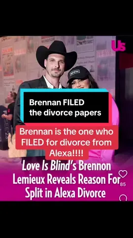 Brennan is the one who filed for divorce from Alexa… 👀🤔 #loveisblind #loveisblindnetflix #loveisblindtok #loveisblindtea #realitytv  