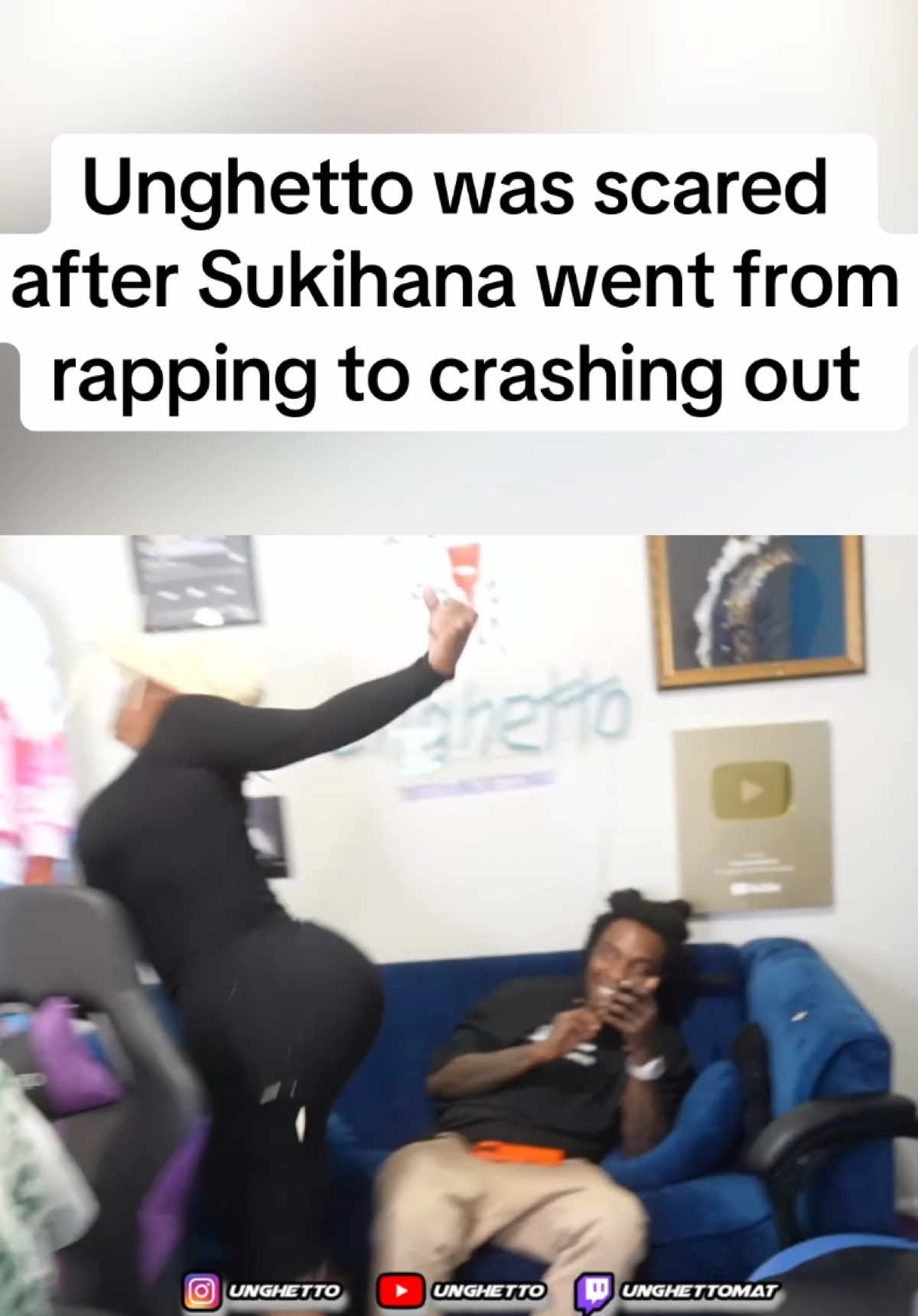 She handled her issues mid-freestyle 🤣 #freestyle #funny #unghetto #sukihana #humor 