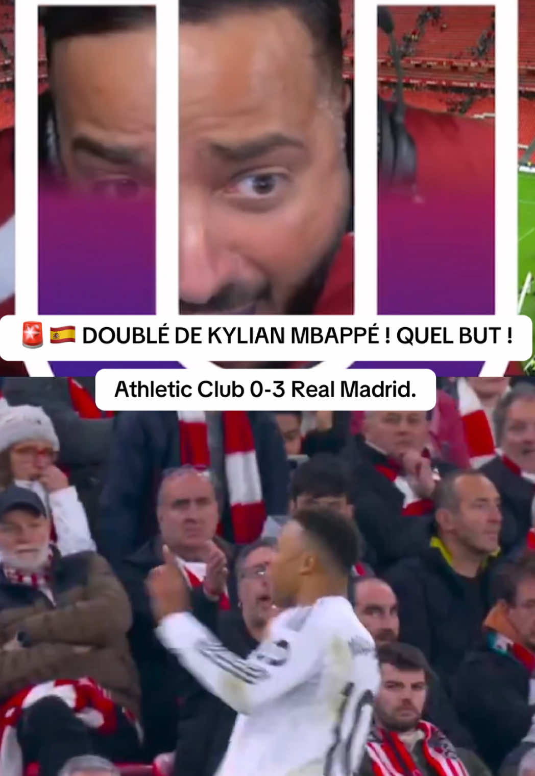 🚨🇪🇸 KYLIAN MBAPPÉ A INSCRIT SON TROISIÈME BUT POUR LE REAL MADRID ! QUEL BUT ! Athletic Club 0-3 Real Madrid. #react #immigreparisien #mbappe #kylianmbappé #atleticobilbao 