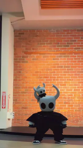 You can tell I forgot how apart of this dance goes  #hollowknight #silksong #knight #ghostcosplay #fyp 