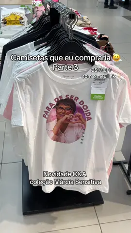 Coleção Márcia Sensitiva já chegou na C&A e com o meu link você compra com 25% OFF 😬 gostaram? Novidades C&A | coleção Márcia Sensitiva C&A | camisetas Márcia Sensitiva C&A | camisetas C&A 