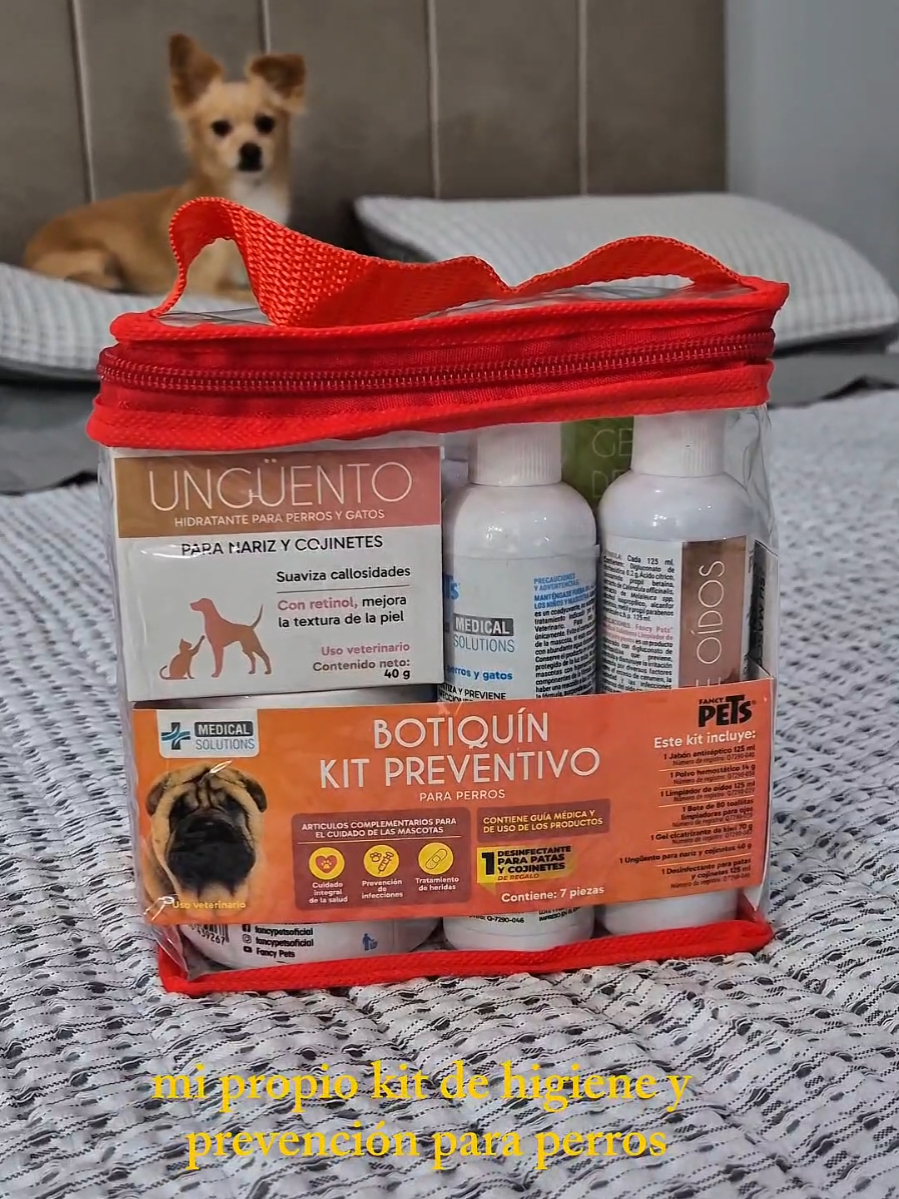 Siempre es bueno contar un kit de prevención e higiene para nuestras mascotas, es una solución ideal para brindarles protección y limpieza desde casa❤️🐶 @Fancy Pets Oficial  #parati #mascotas #petlover 