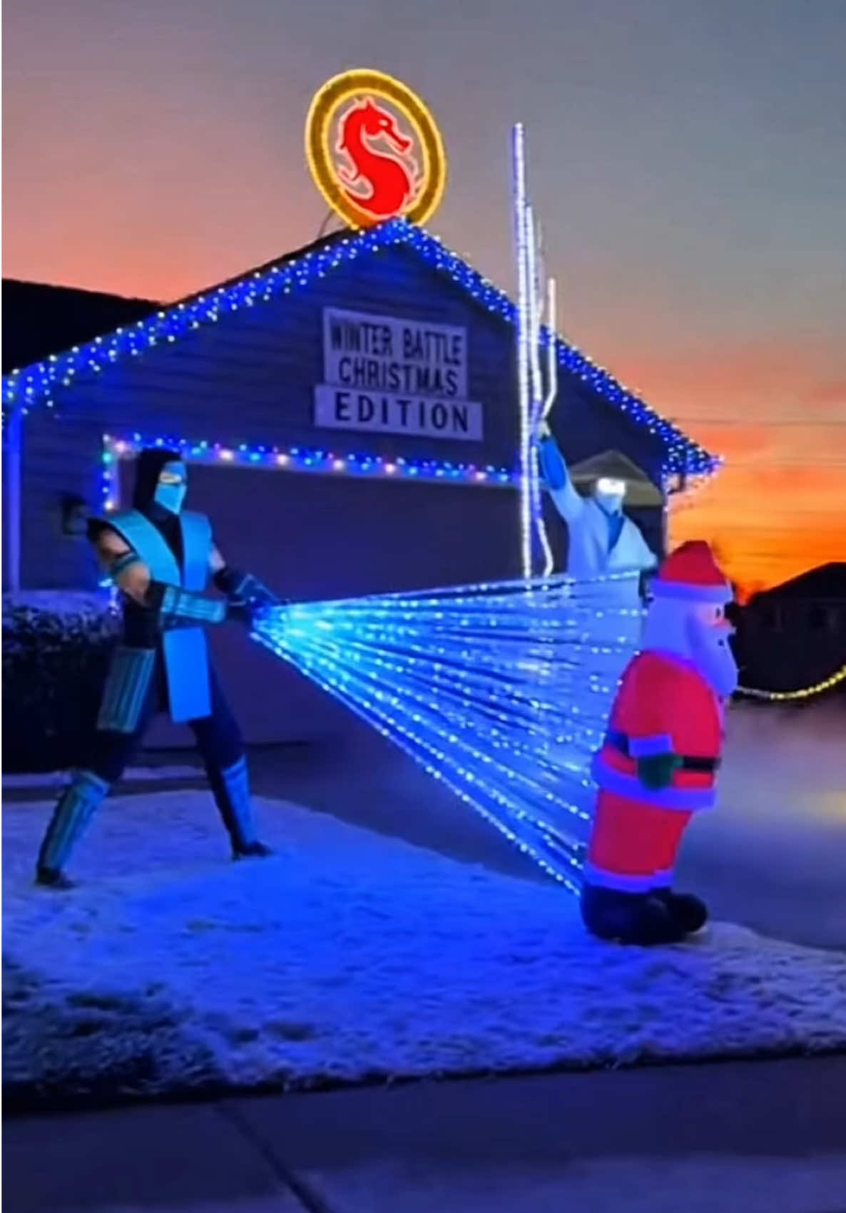 This Mortal Kombat Christmas crossover🔥 FLAWLESS VICTORY!! #christmas #christmasdecorations #mortalkombat #christmasfun #christmasfyp 